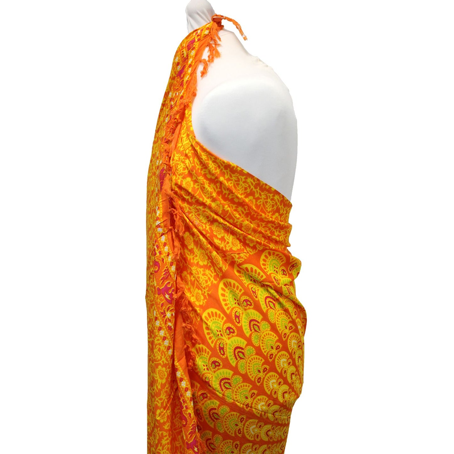 Lime Orange Mandala Sarong
