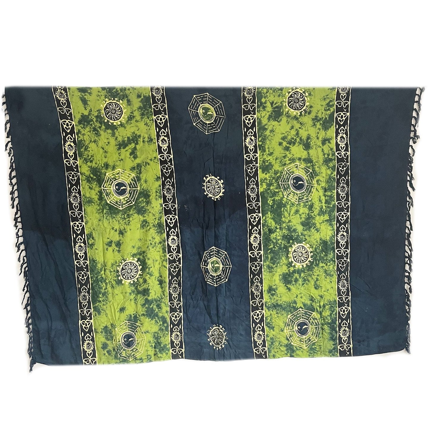 Bali Celtic Sarongs - Yin & Yang - Green