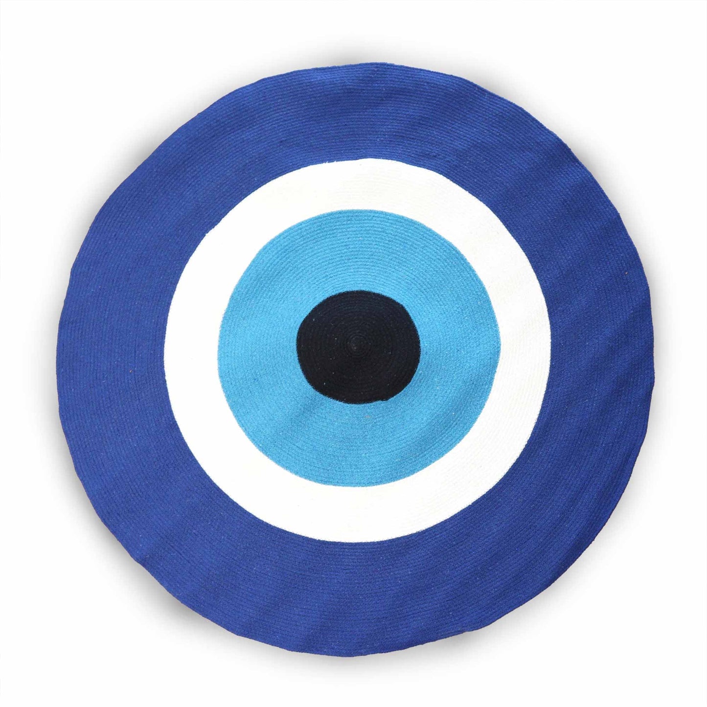 Cotton Rope Evil Eye Rug - 120cm