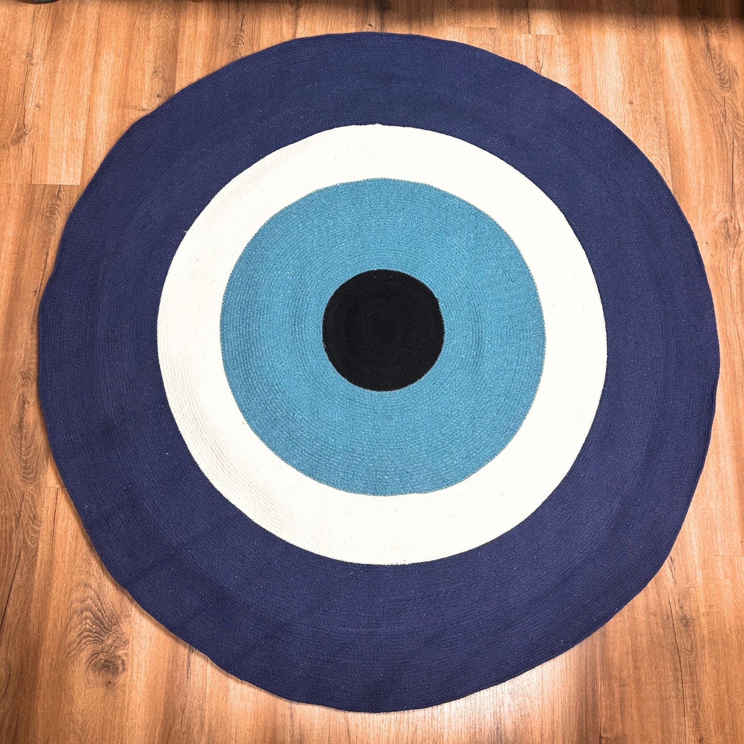 Cotton Rope Evil Eye Rug - 150cm
