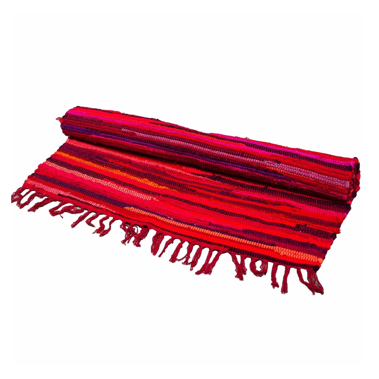 Large Rag Rug - 150x90cm - Premium Quality - Shocking Pinks