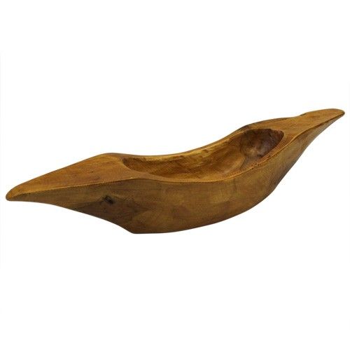 Greek Style Teak Bowl approx 45cm