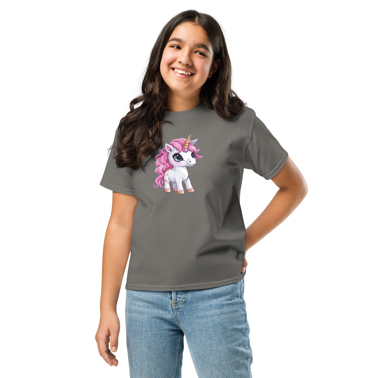 Youth Cotton Rich Classic T-Shirt - Unicorn