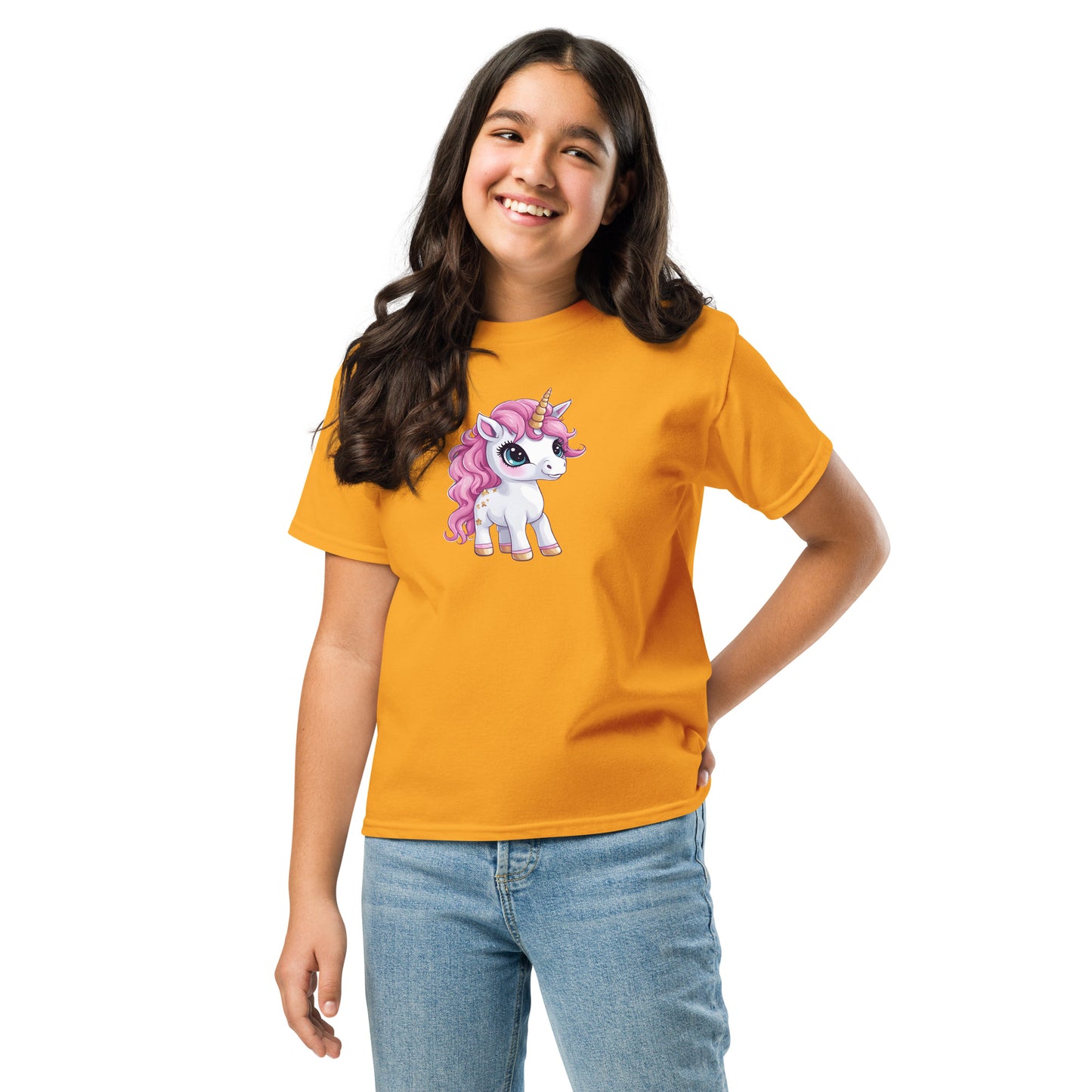Youth Cotton Rich Classic T-Shirt - Unicorn