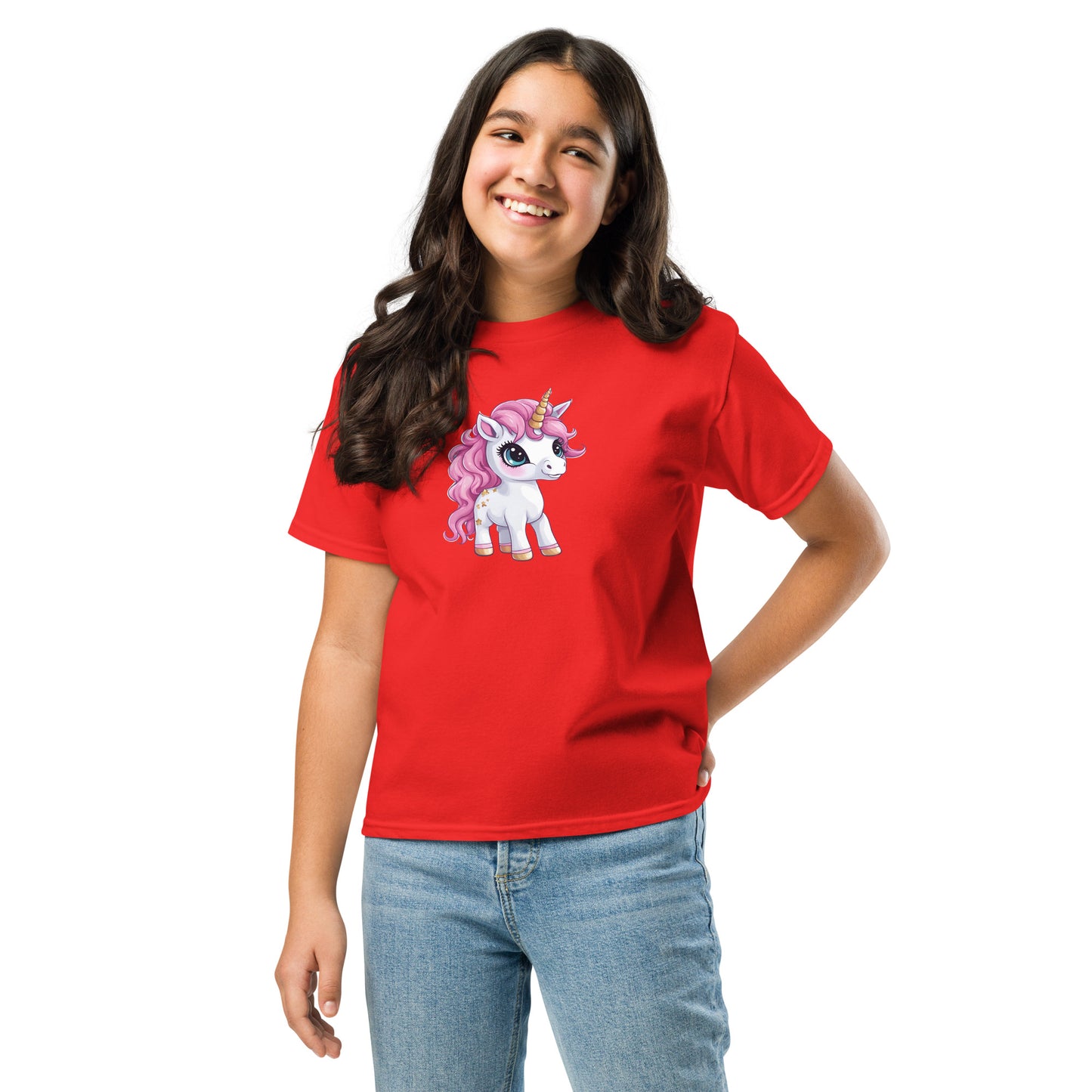 Youth Cotton Rich Classic T-Shirt - Unicorn