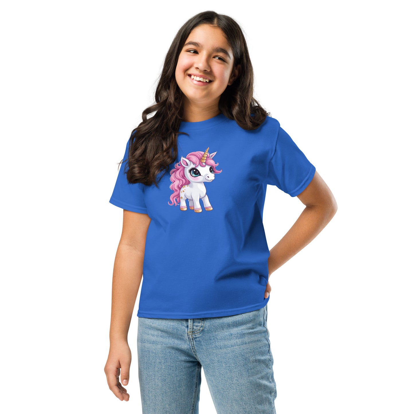 Youth Cotton Rich Classic T-Shirt - Unicorn