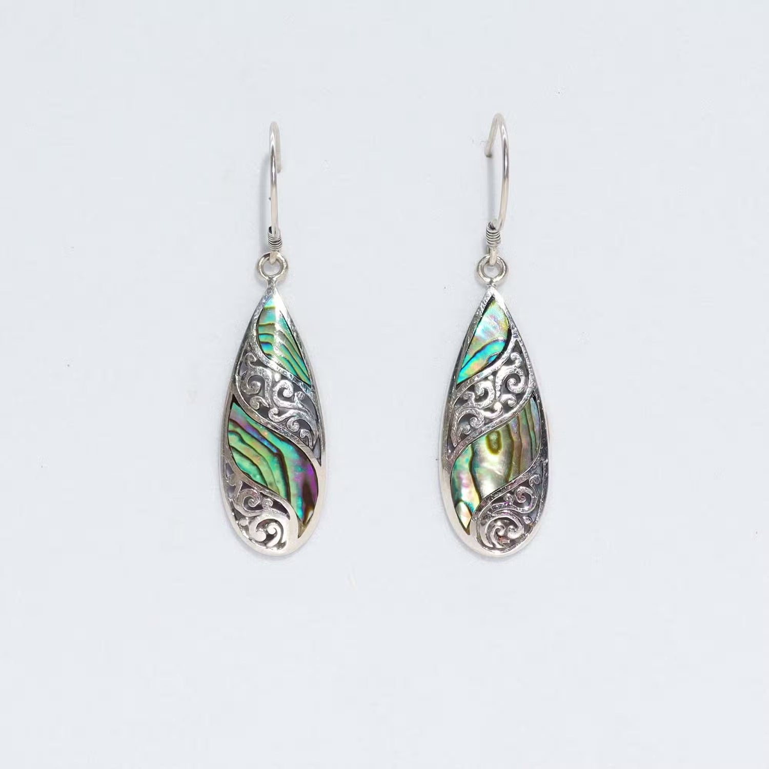 Shell & Silver Earrings
