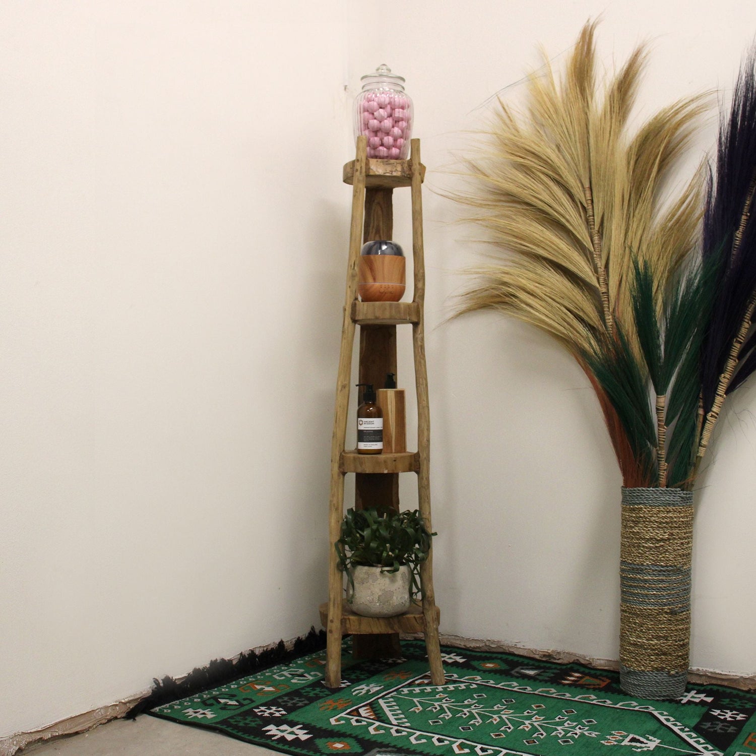 Natural Teak Display