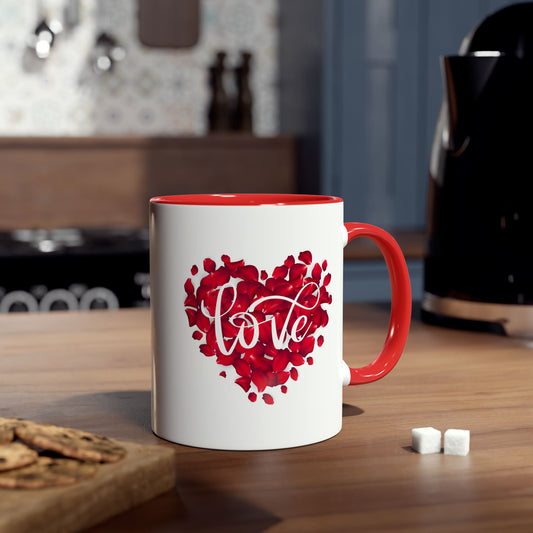 Rose Petal Love Two Tone 11oz Mug