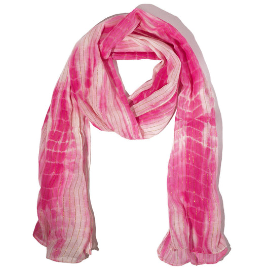 Nomad Sari On the Med Collection - Party Shine Scarf – Perfect Pink (180×50cm)