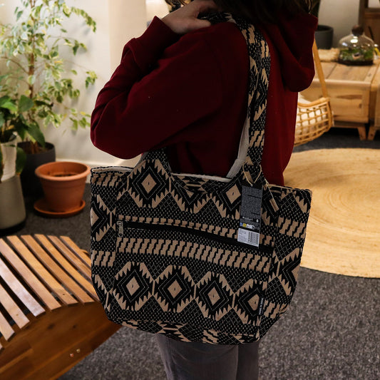 Jacquard Natural Bags - Desert Loom - Wander Muse Bag