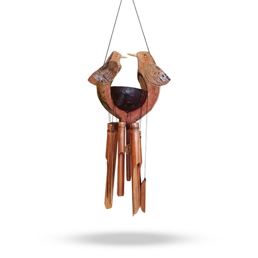Handmade Bamboo Wind Chime Husband & Wife – Romantic Garden Décor 115cm