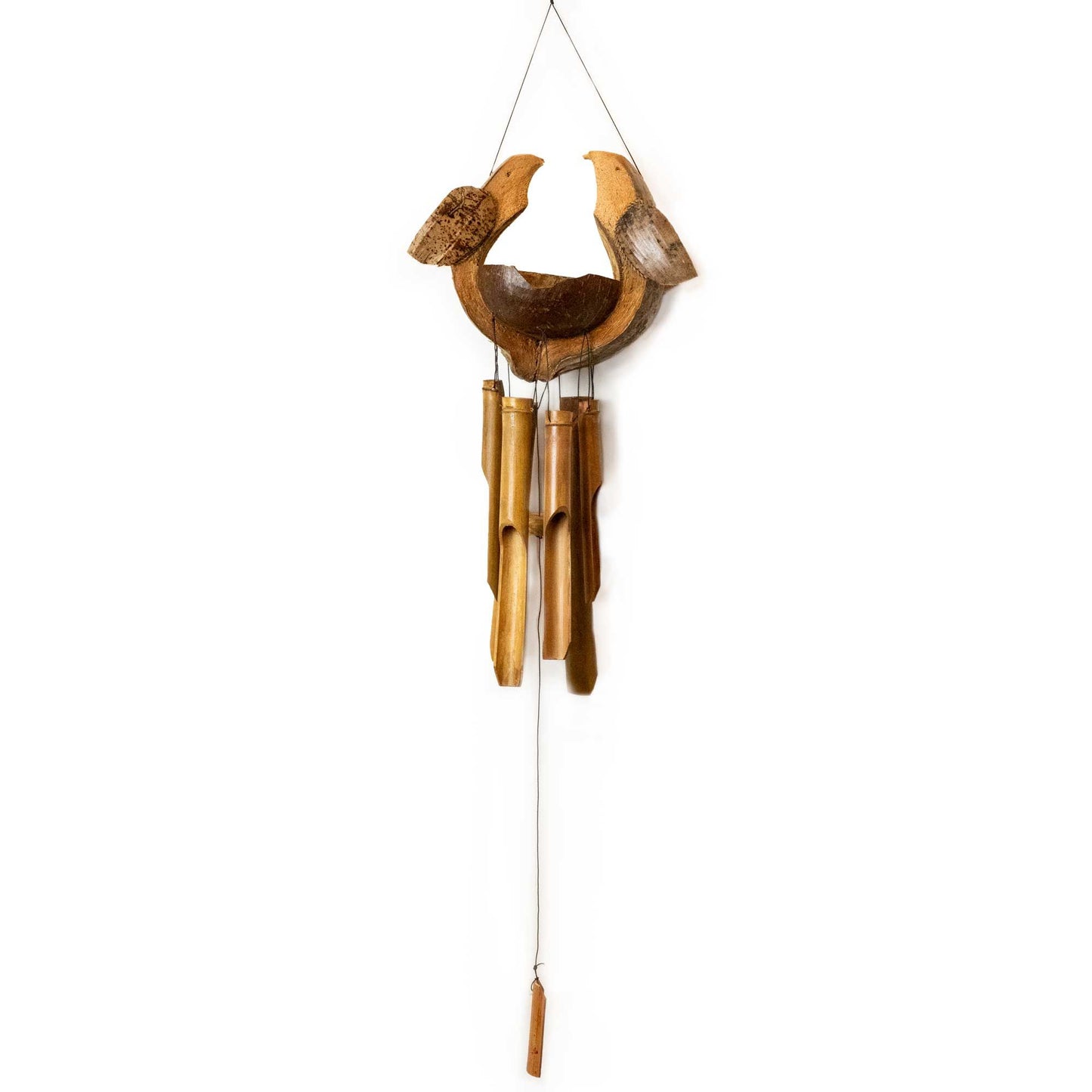 Handmade Bamboo Wind Chime Husband & Wife – Romantic Garden Décor 115cm