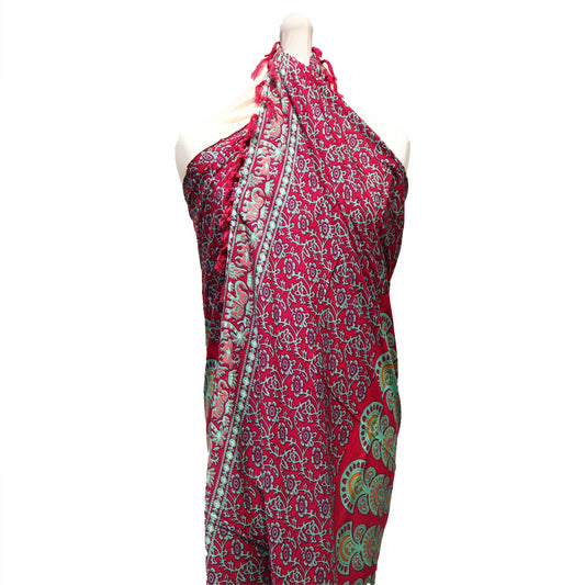 Teal Purple Mandala Sarong