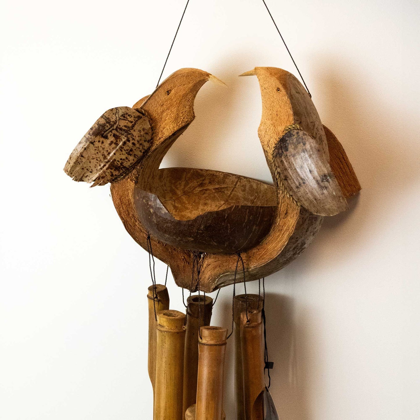Handmade Bamboo Wind Chime Husband & Wife – Romantic Garden Décor 115cm