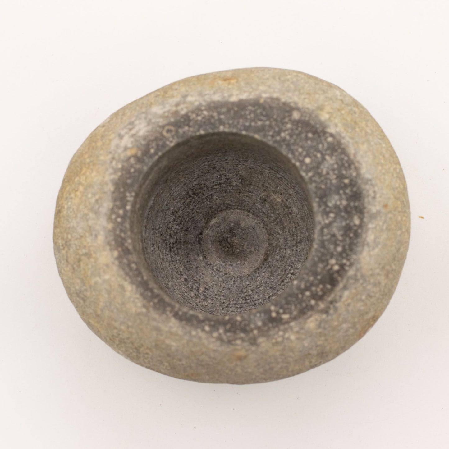 Natural Riverstone Decorative Pestle & Mortar- Large (approx 15x12cm)