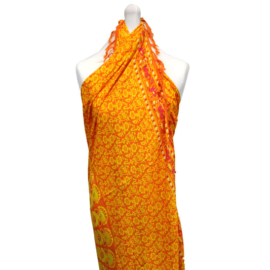 Lime Orange Mandala Sarong