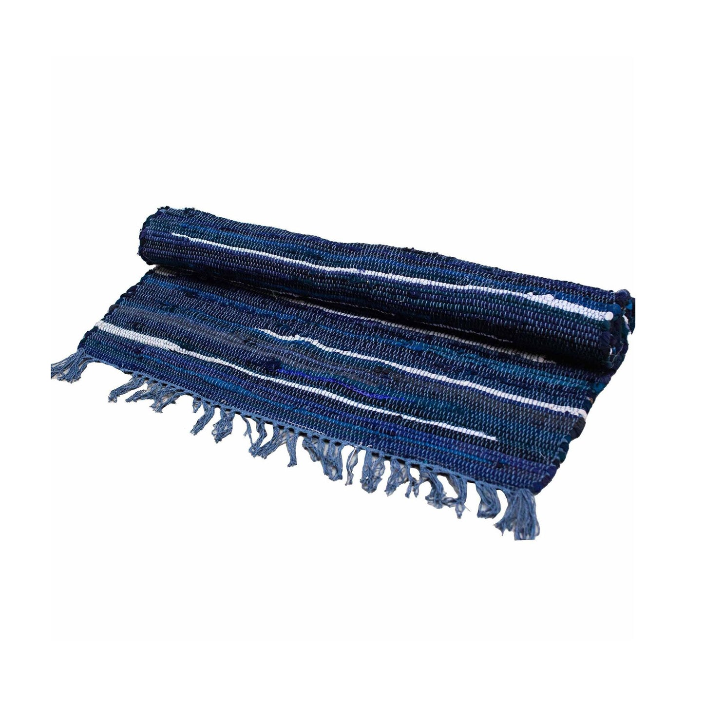 Small Rag Rug - 50x90cm - Premium Quality - Charcoal Greys