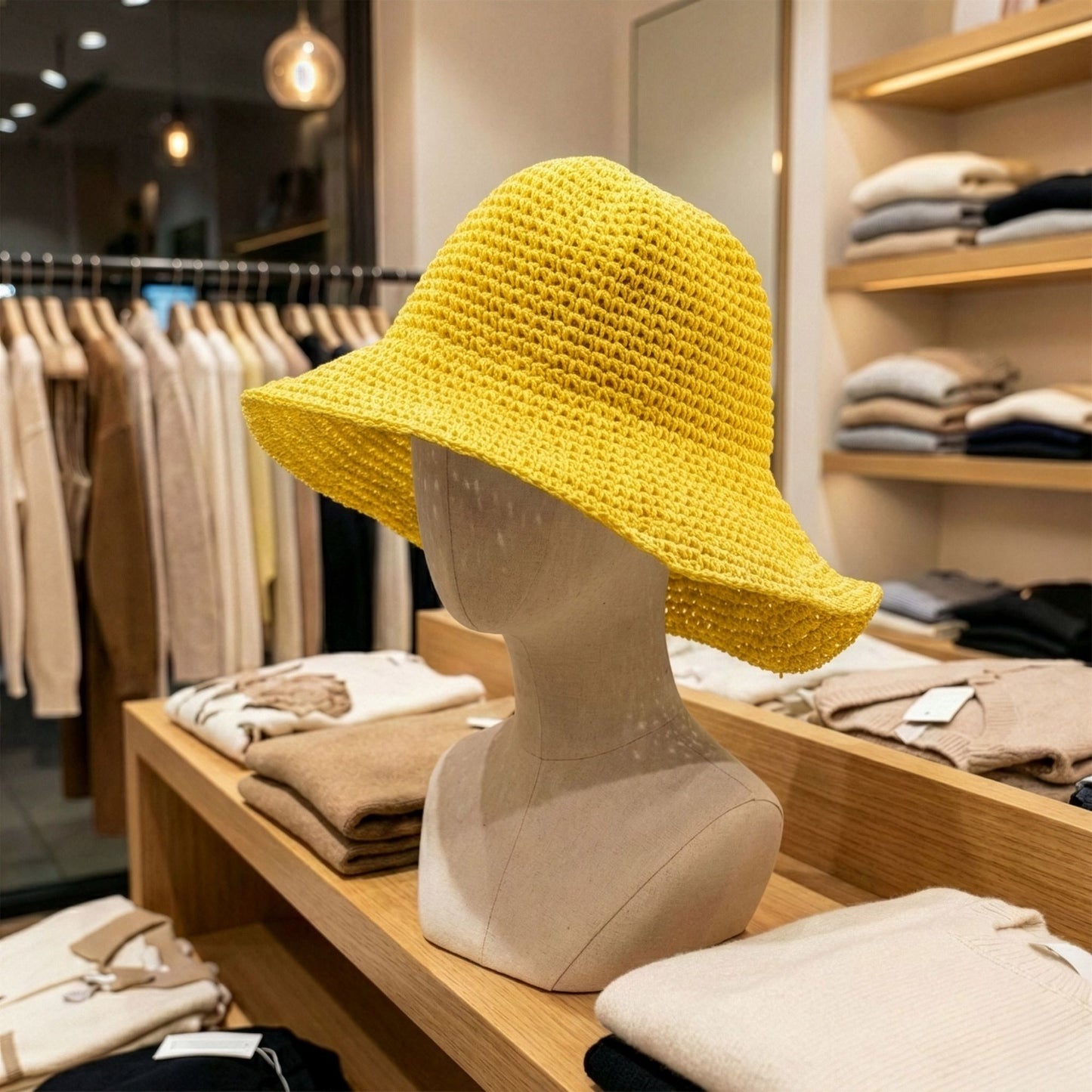 Nomad Sari Floppy Straw Sun Hat - Yellow