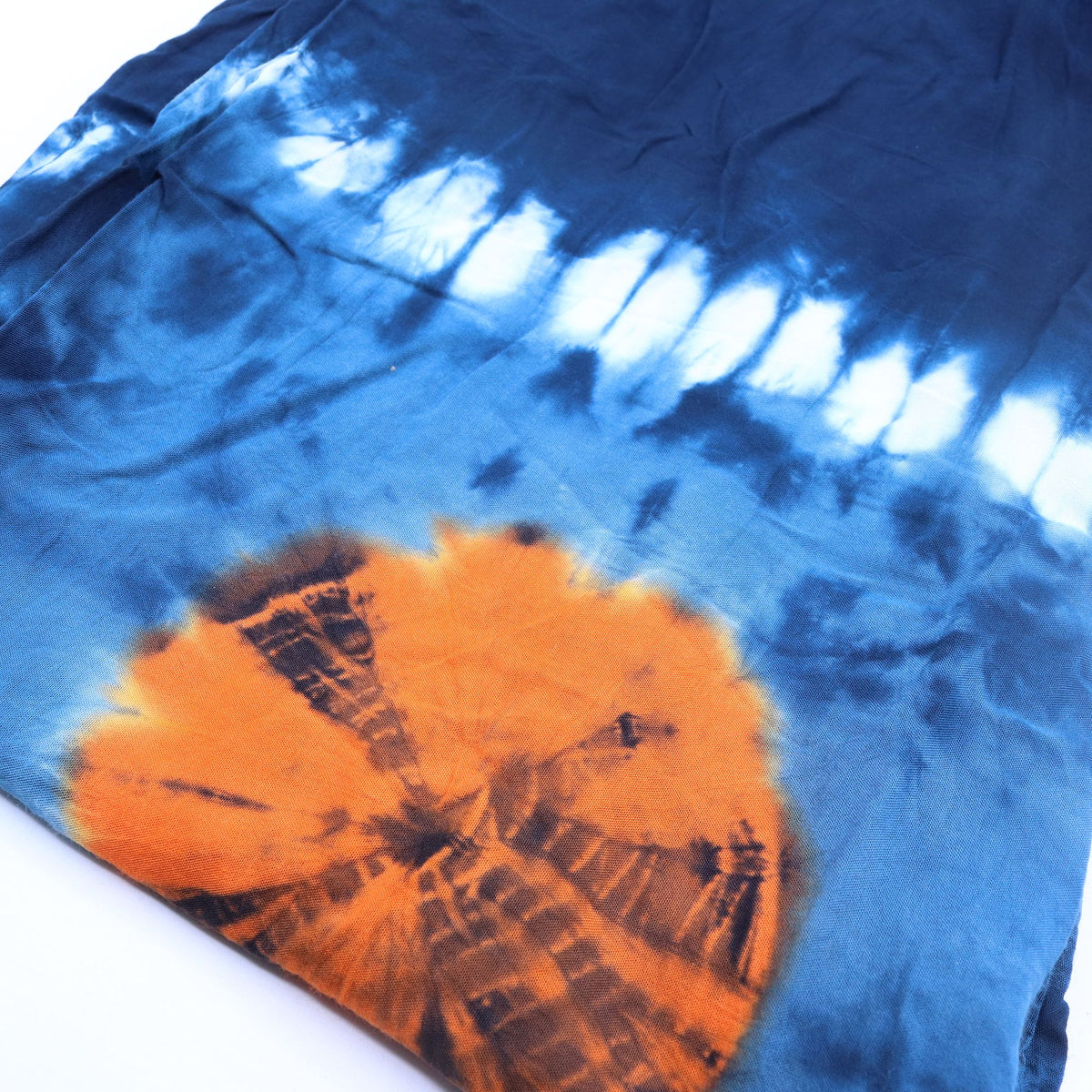 Japanese Style Lounge Pants - Teal & Orange - Medium