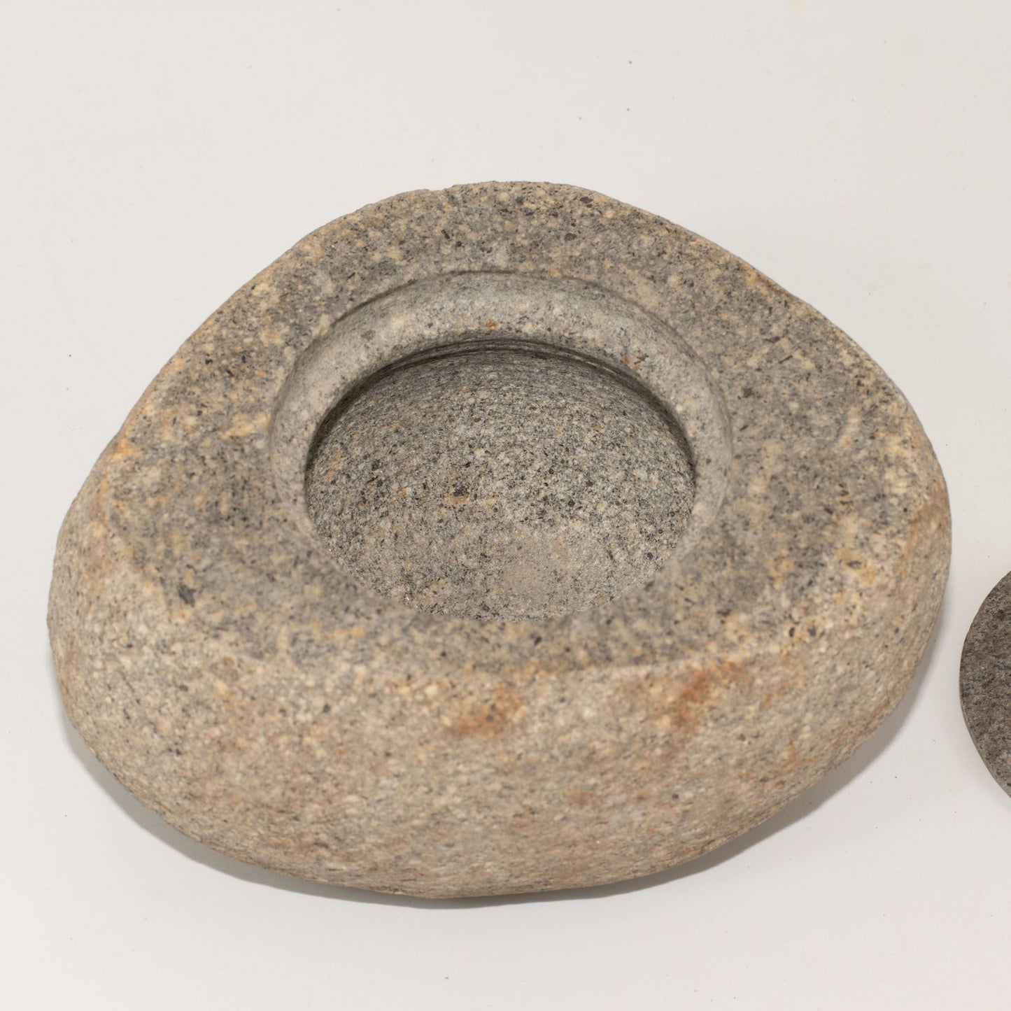 Natural Riverstone Grounding Pot - Large (approx 15x12cm)
