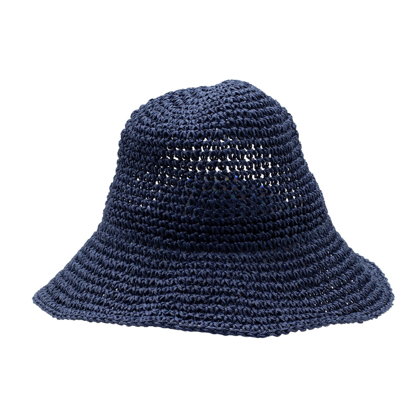 Nomad Sari Floppy Straw Sun Hat - Navy Blue