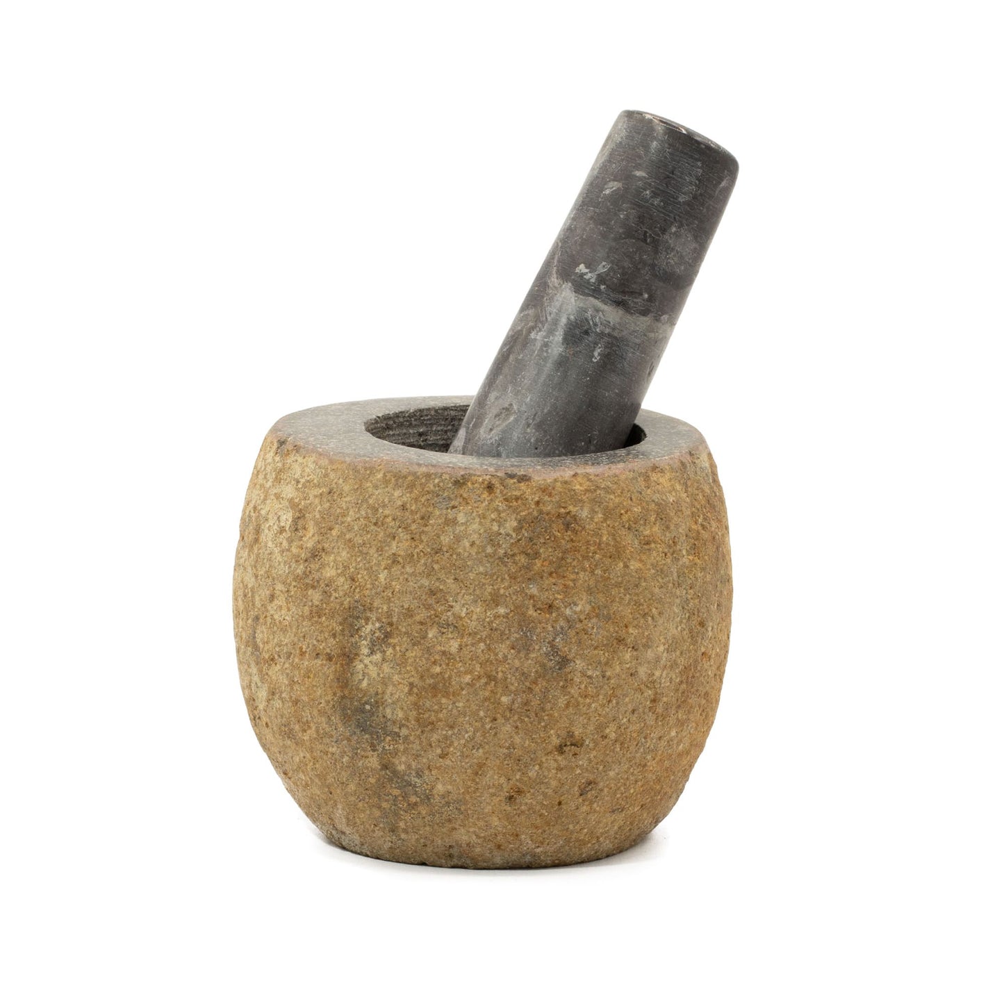 Natural Riverstone Decorative Pestle & Mortar - Small (approx 9x7cm)