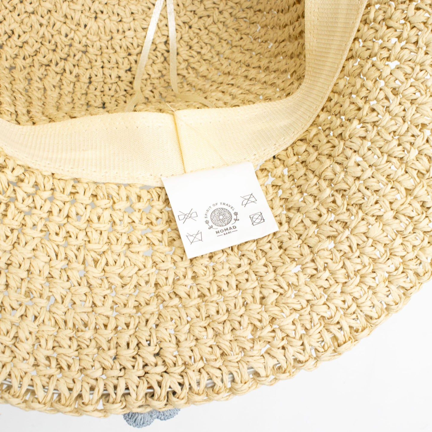 Nomad Sari Floppy Straw Sun Hat - Coffee & Daisies