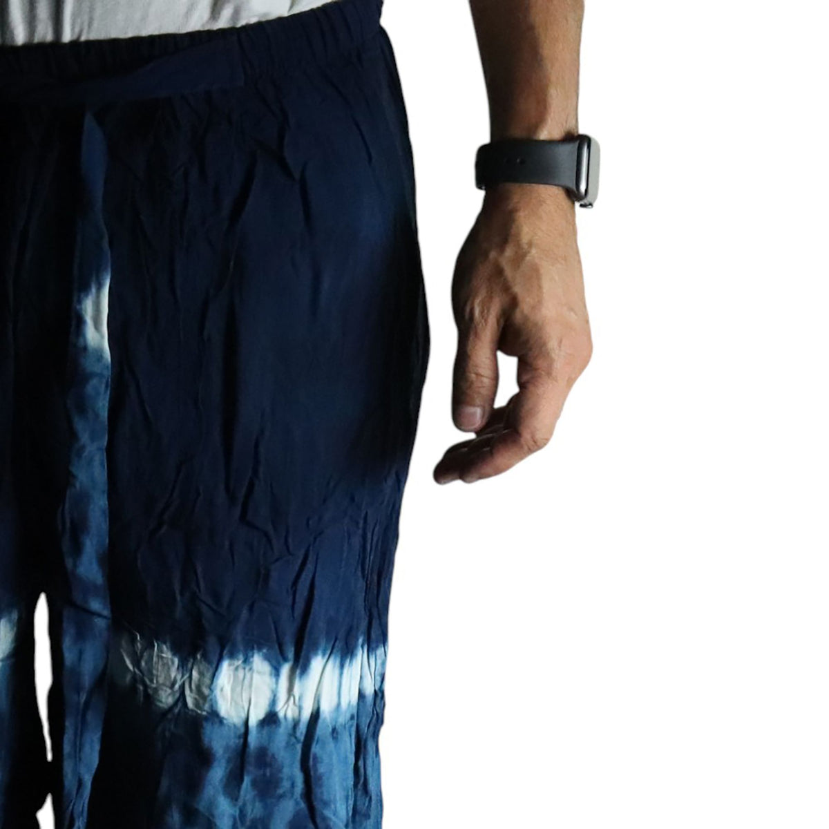 Japanese Style Lounge Pants - Teal & Orange - Large