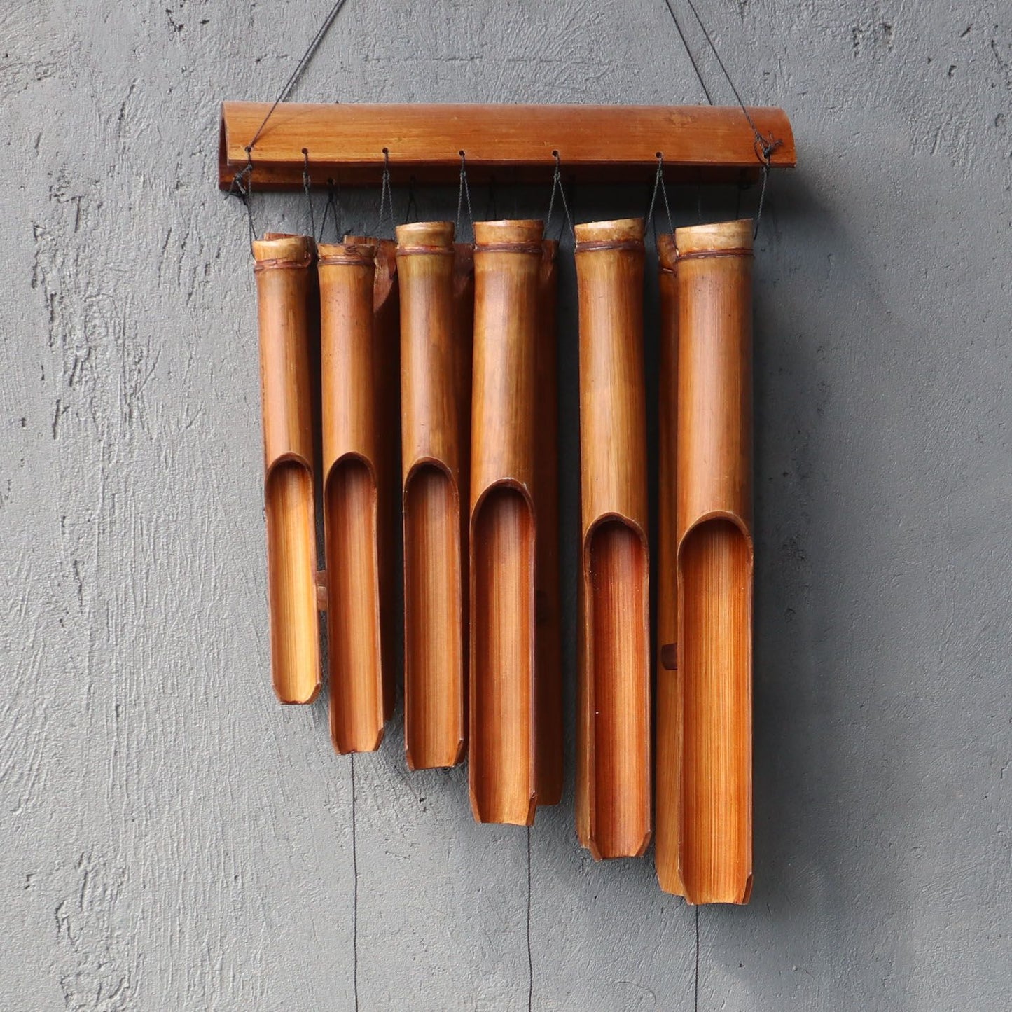 Handmade Bamboo Wind Chime 12 Large Tubes – 130cm Garden Décor