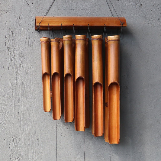 Handmade Bamboo Wind Chime 12 Large Tubes – 130cm Garden Décor