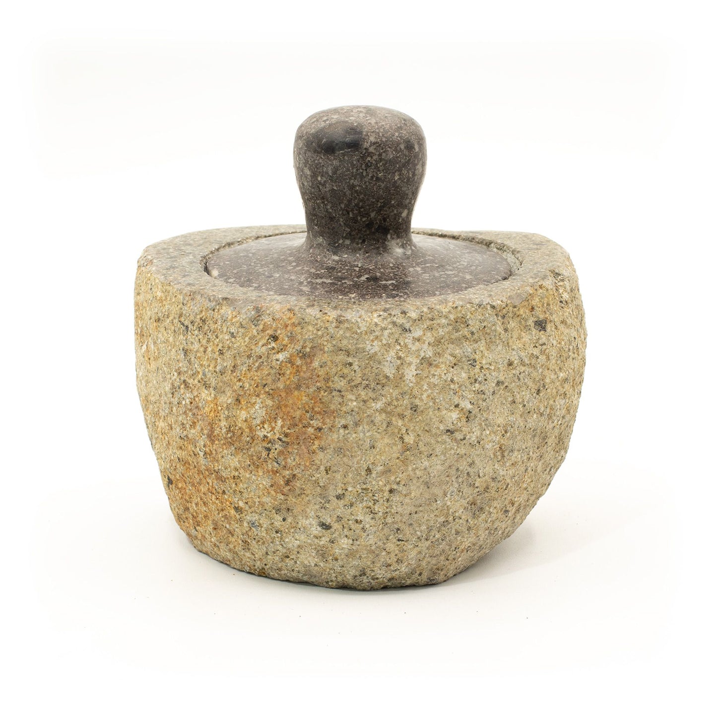 Natural Riverstone Grounding Pot - Medium (approx 12x8cm)