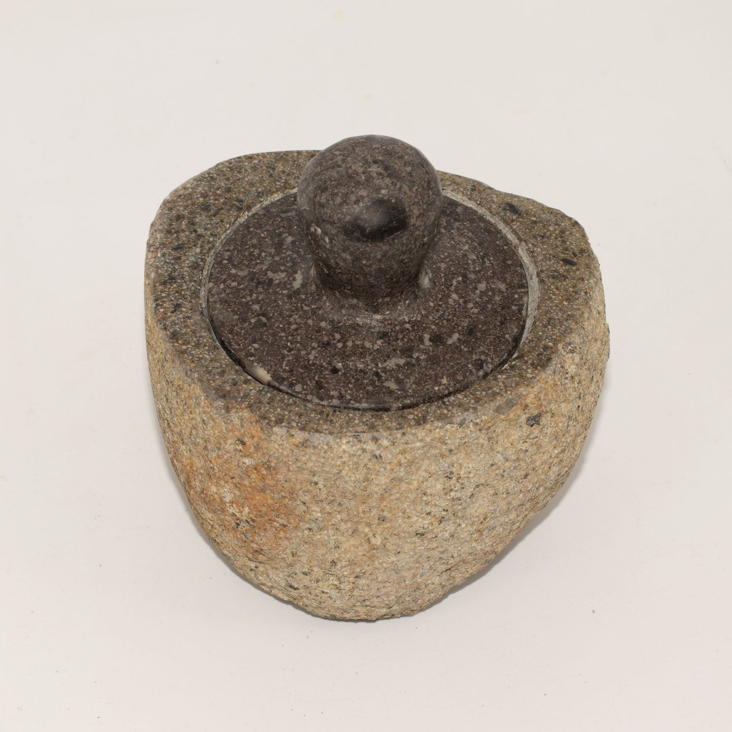 Natural Riverstone Grounding Pot - Medium (approx 12x8cm)