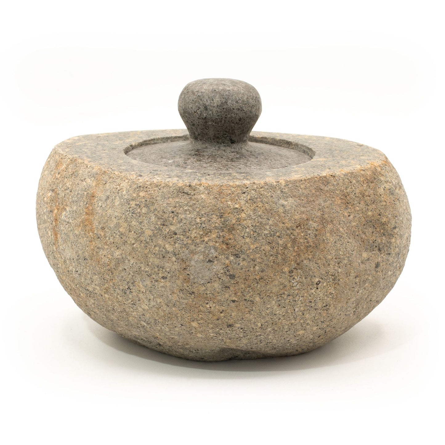 Natural Riverstone Grounding Pot - Large (approx 15x12cm)