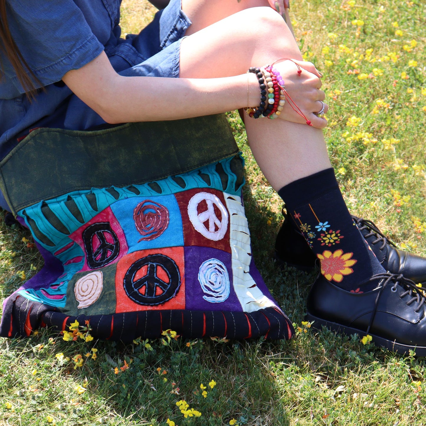 Classic Peace Skirt Bag