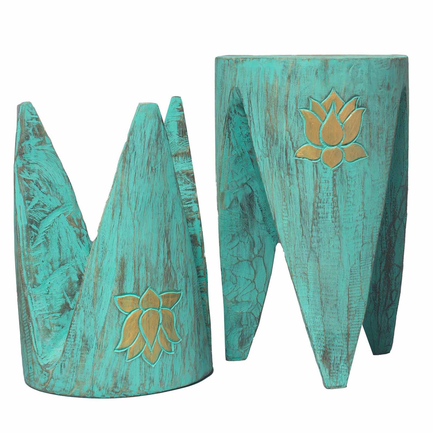 Interlocking Table/Stool - Set of 2 - Large Turquoise