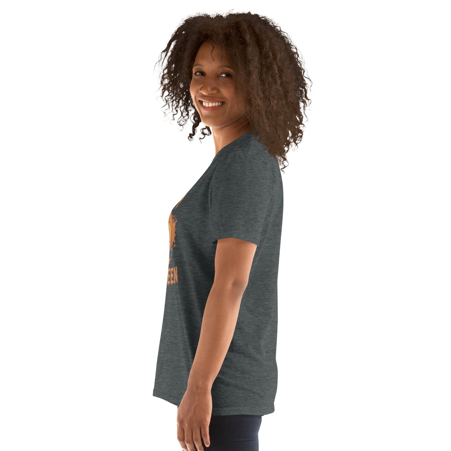 Women's Short Sleeve Cotton T-Shirt - Halloween Pumpkin