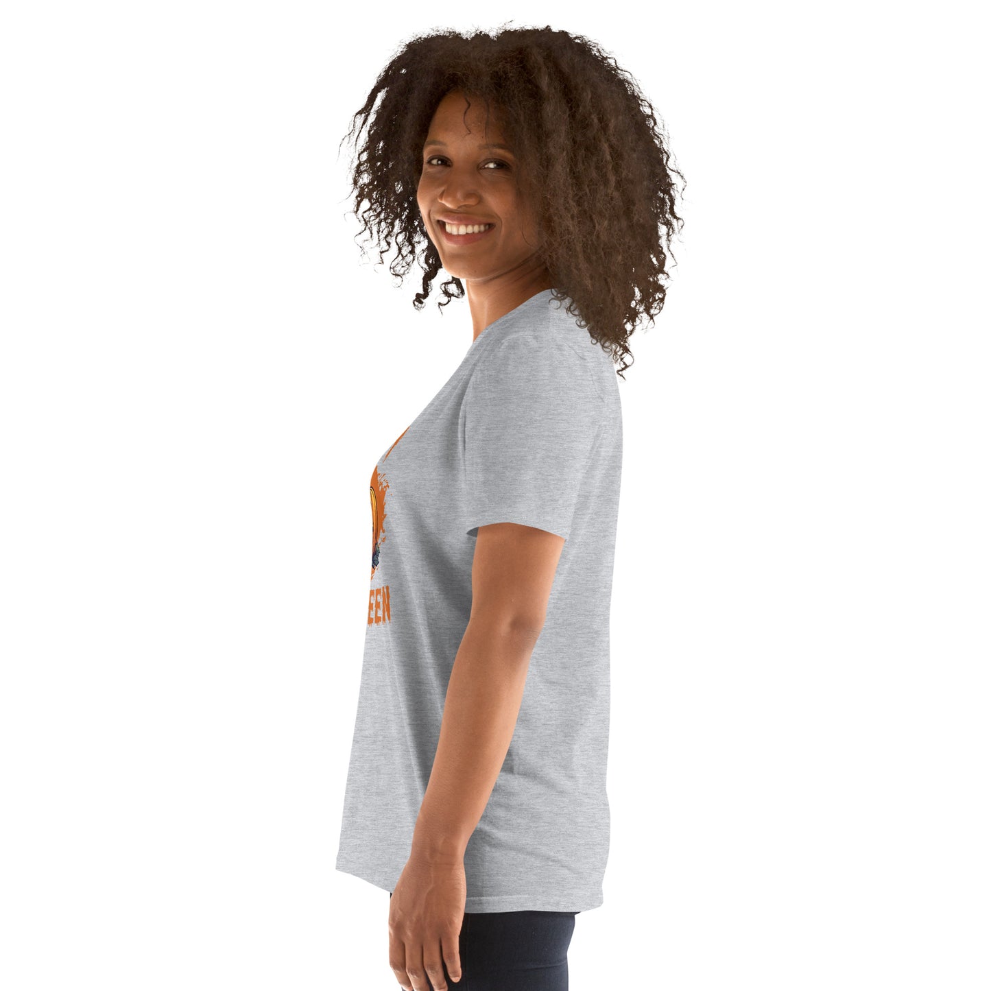 Women's Short Sleeve Cotton T-Shirt - Halloween Pumpkin