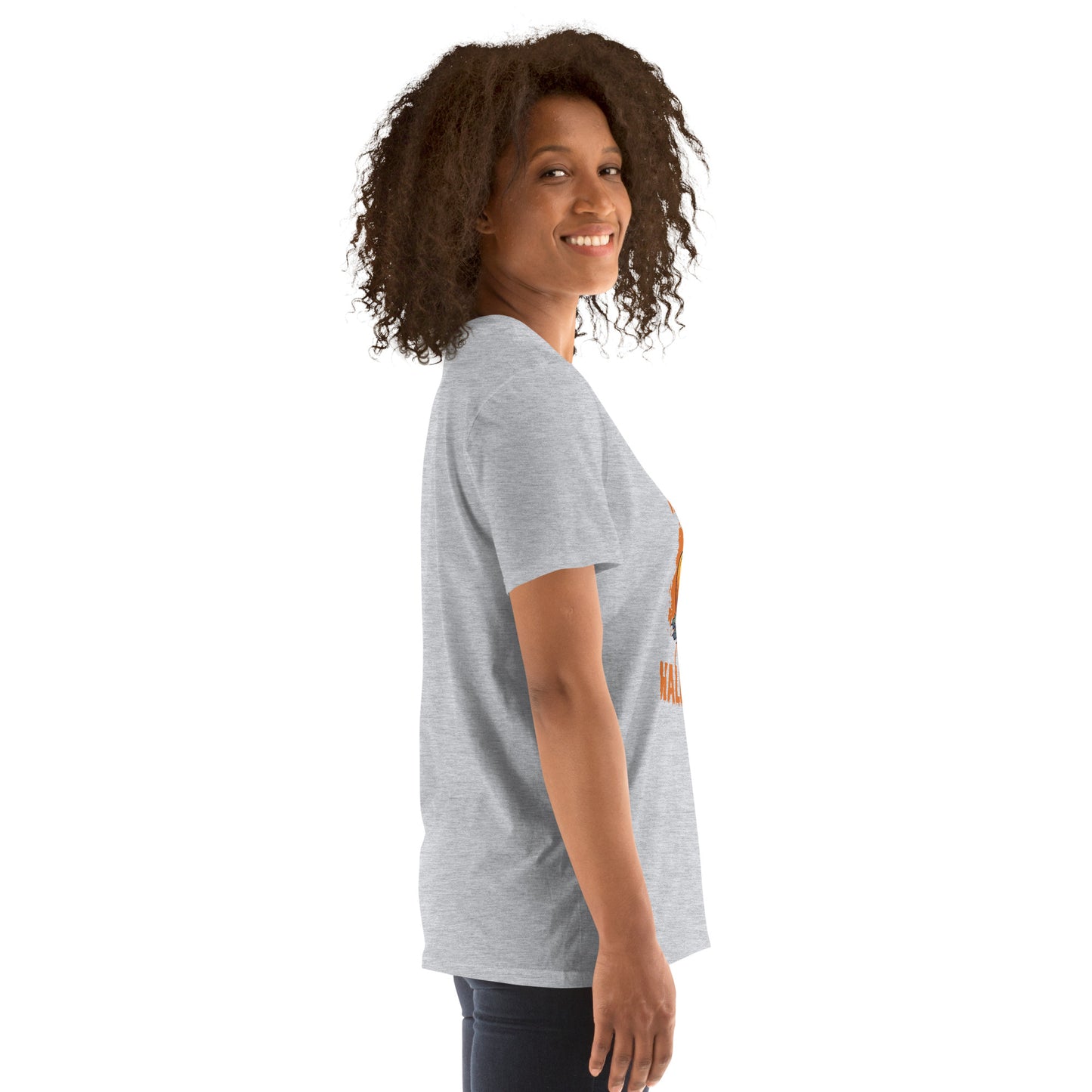 Women's Short Sleeve Cotton T-Shirt - Halloween Pumpkin