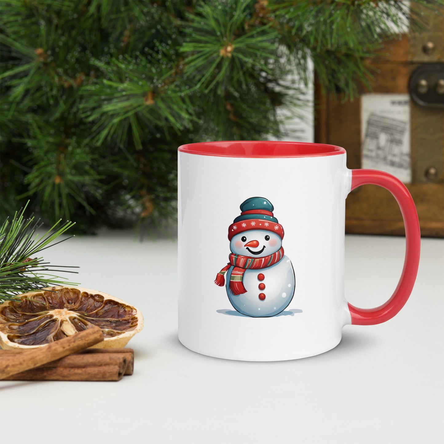 Christmas Snowman Two Tone 11oz Mug